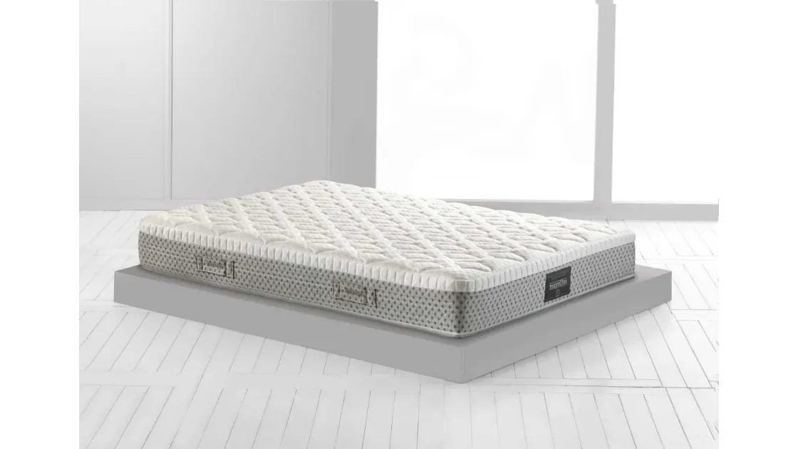 Materasso Dolce vita Comfort Dual 10 Soft con un lato in memoform e l'altro in eliosoft che consente di percepire un diverso grado di comfort di Magniflex