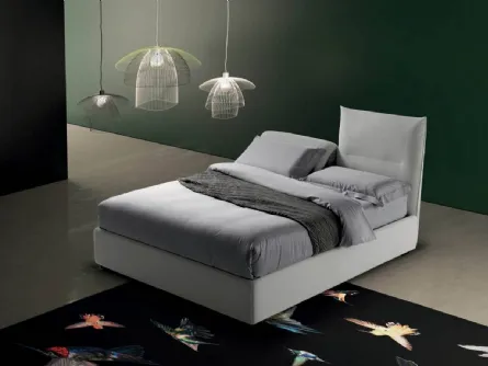 Letto matrimoniale con testiera relax regolabile Sharp di Bside