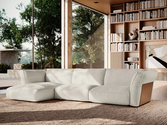 Divano con penisola Cocoon di Felis